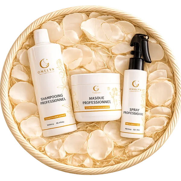 Pack OMELYA Shampooing Masque Spray Kératine Végétale Argan Bio